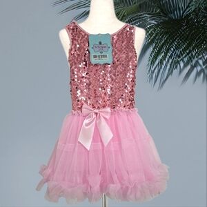 Pink Tutu Dance Costume with Sparkling Bodice 2/3T
